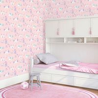 papel-de-parede-princesa-castelo-coelho-unicornio