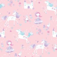 papel-de-parede-princesa-castelo-coelho-unicornio-