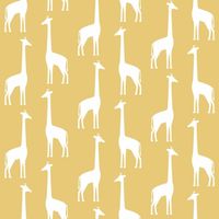 papel-de-parede-girafas-amarela