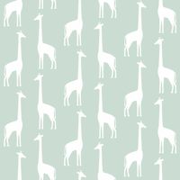 papel-de-parede-girafas-verde-menta