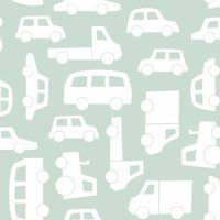 papel-de-parede-carros-verde-claro-vintage